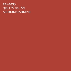 #AF4035 - Medium Carmine Color Image